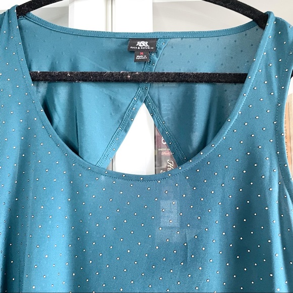 Rock & Republic Dark Green Studded Tunic Top - Picture 11 of 16